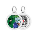 Адресник для собак и котов металлический WAUDOG Smart ID c QR паспортом